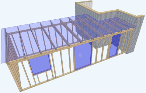 Skladba stěny dřevostavby